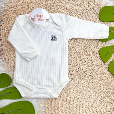 Conj. Body m/longa e Calça canelada - Off White